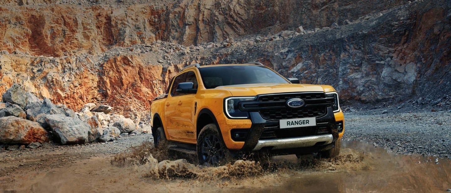 Orange Ford Ranger