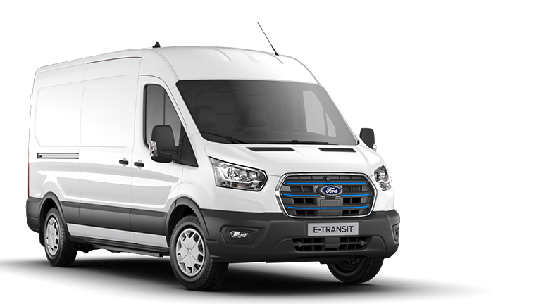 Ford E-Transit exterior front angle