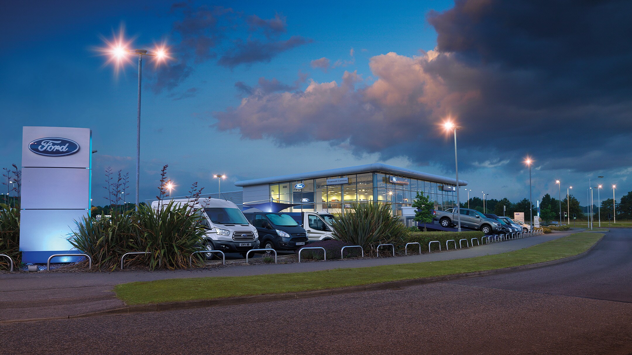 Group of Ford workers collaborating