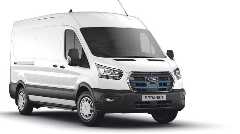 Ford E-Transit exterior front angle