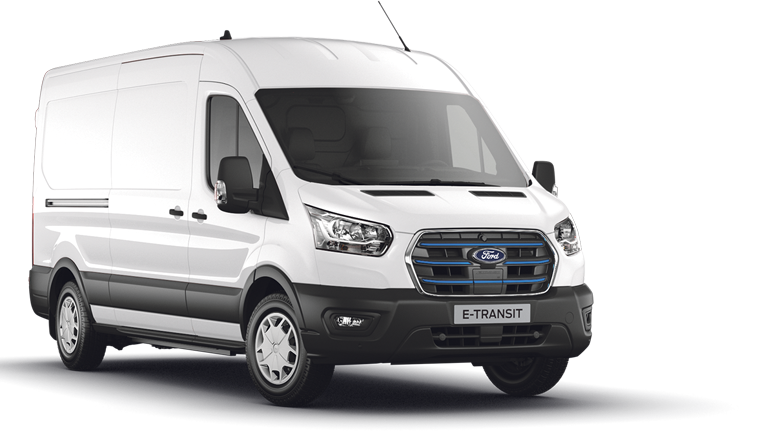 Ford E-Transit exterior front angle