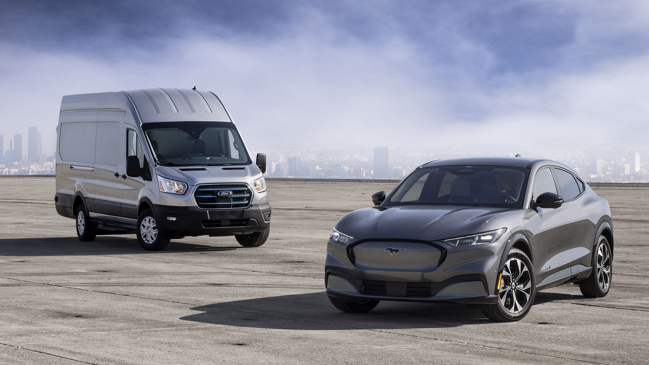 Ford E-Transit and Ford Mustang Mach-E