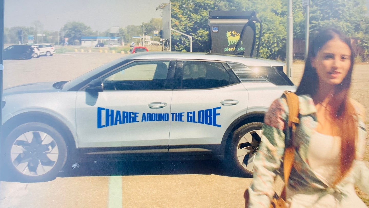 Charge Around the Globe electric Ford Explorer parked