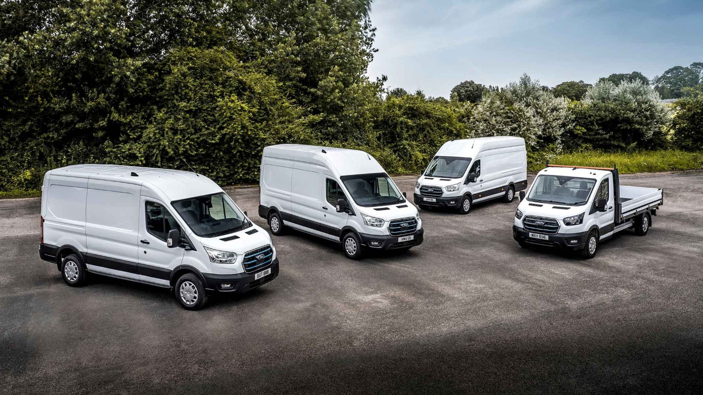 Ford Commercial Vehicles parked 