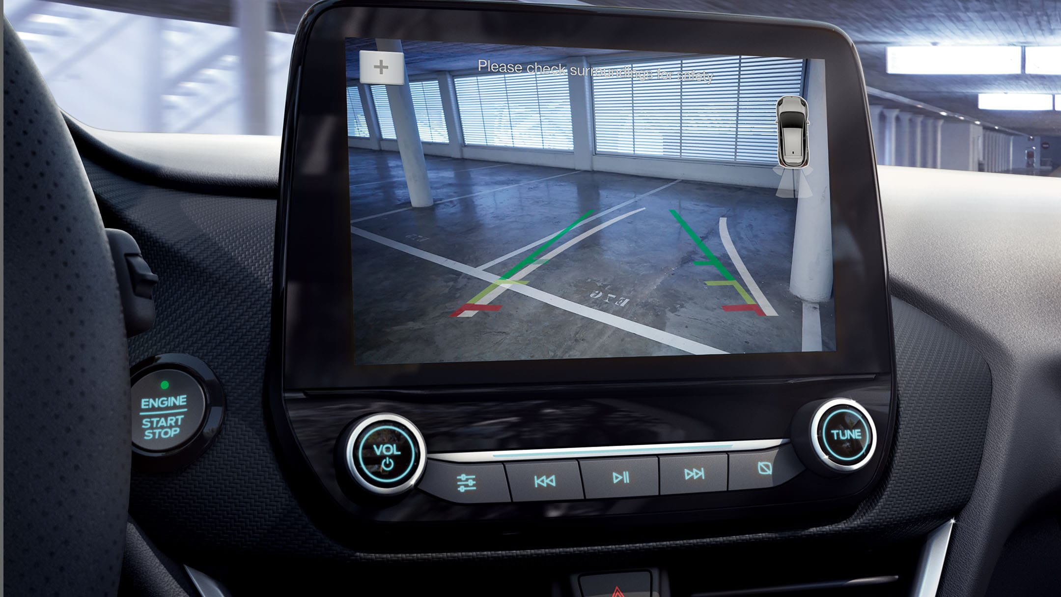 Park Assist on the dashboard