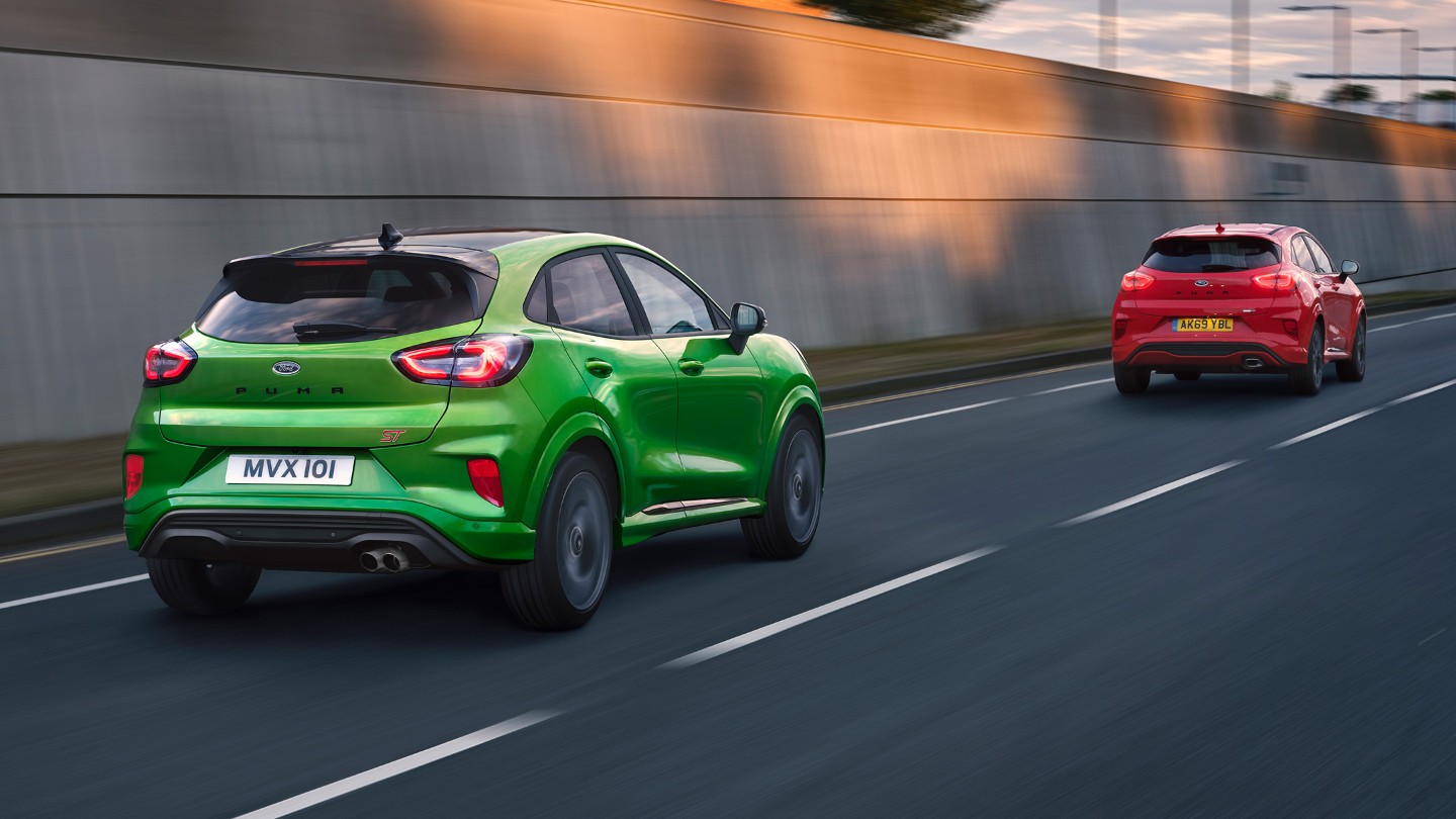 Ford Puma ST displaying adaptive cruise control