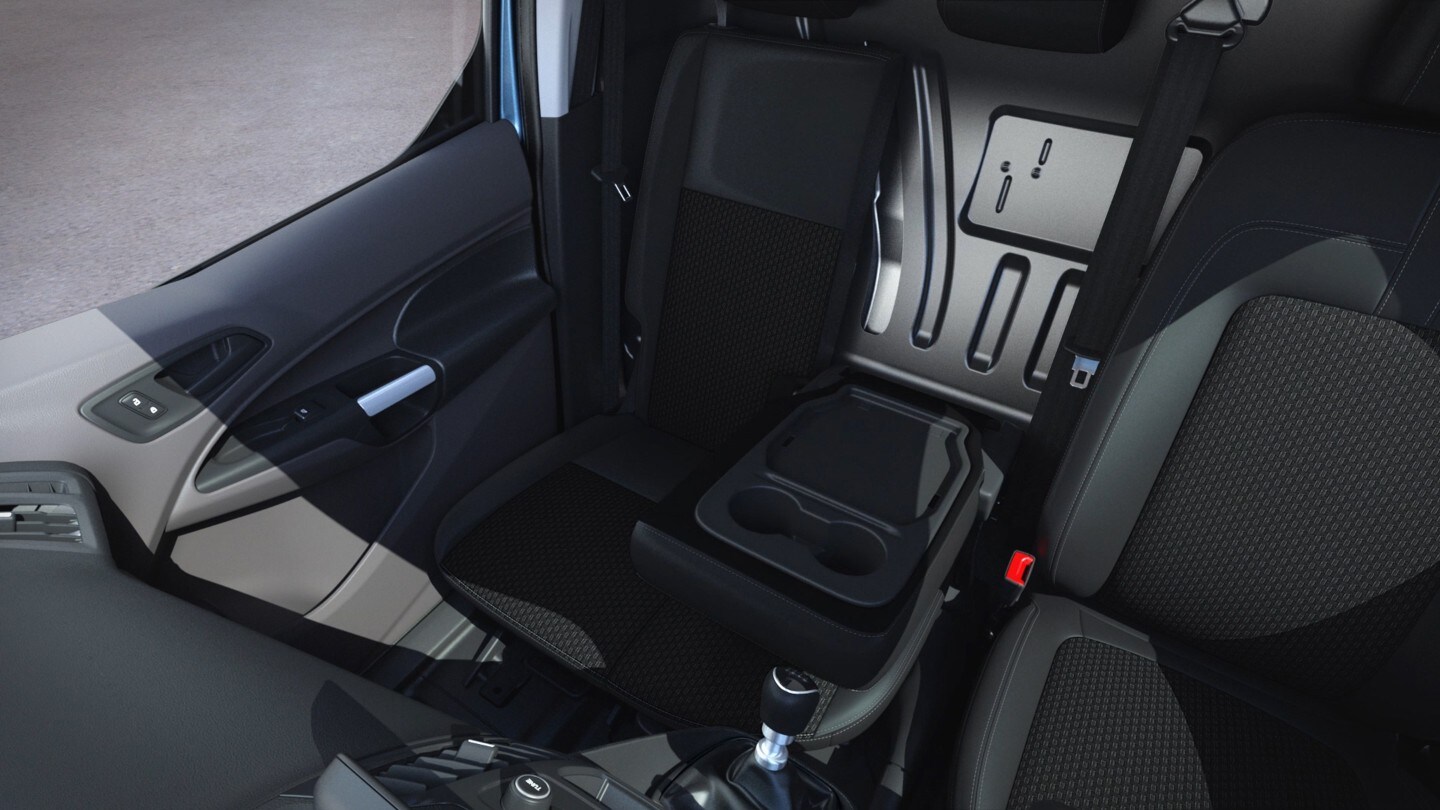 Ford Transit Connect Flexible dual passenger seats detail