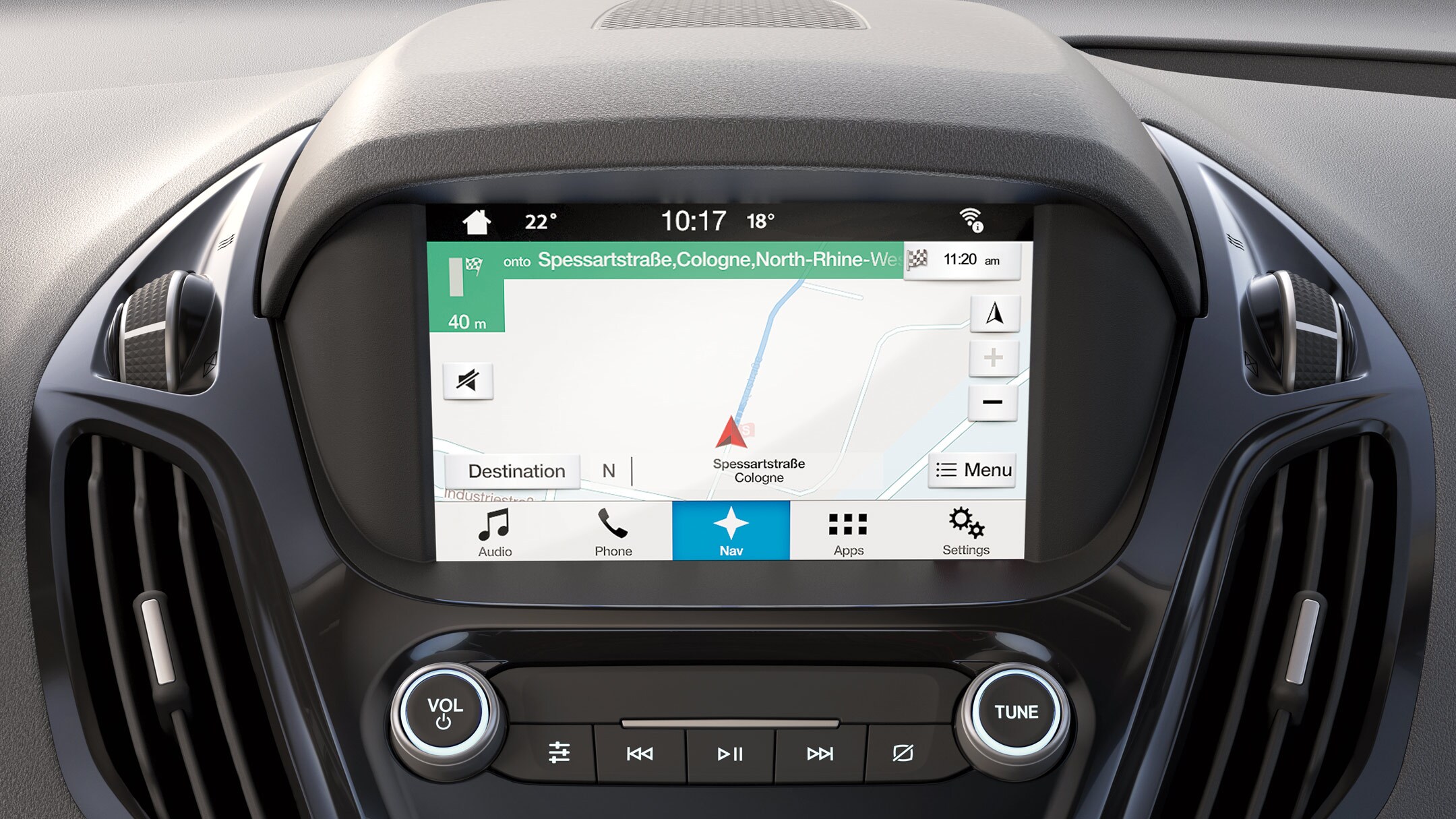 New Ford Transit Courier SYNC 3 screen