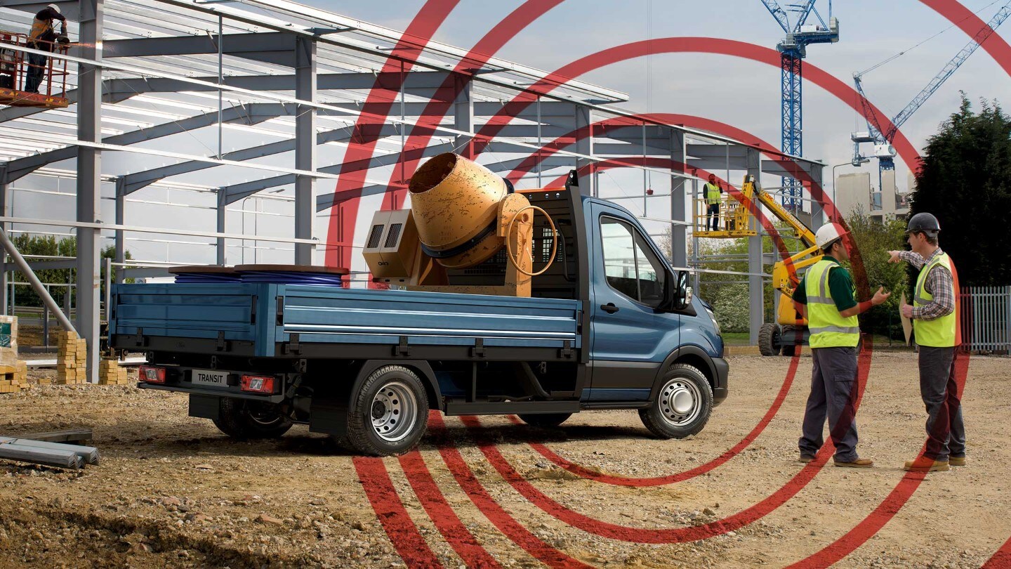 Ford Transit Chassis Cab showing alarm graphic