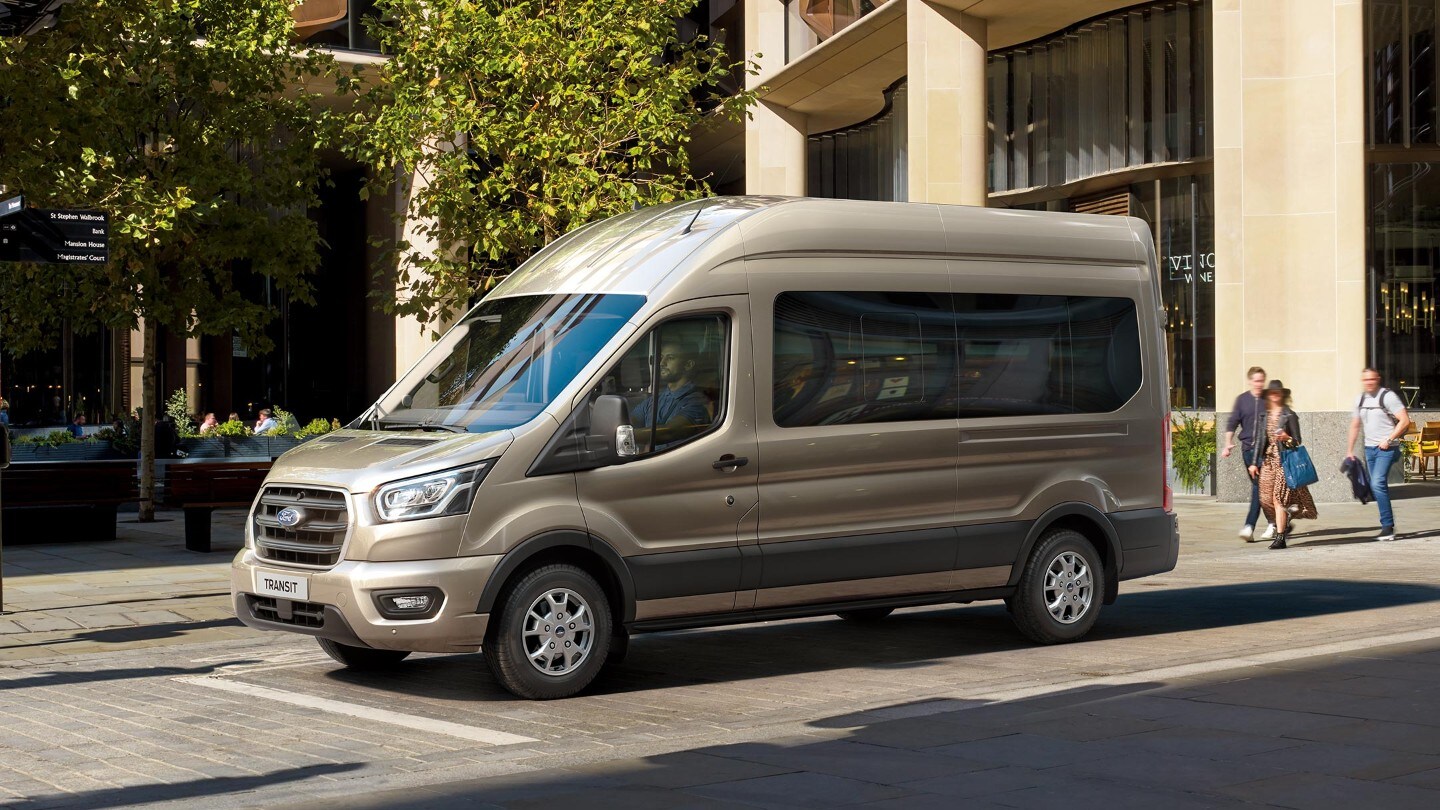 New Ford Transit Minibus side view with door open