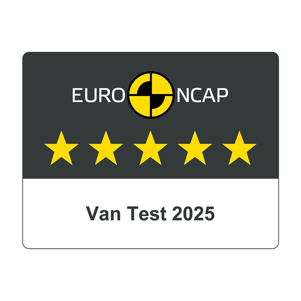 5 gwiazdek w ocenie bezpieczeństwa NCAP – plakietka