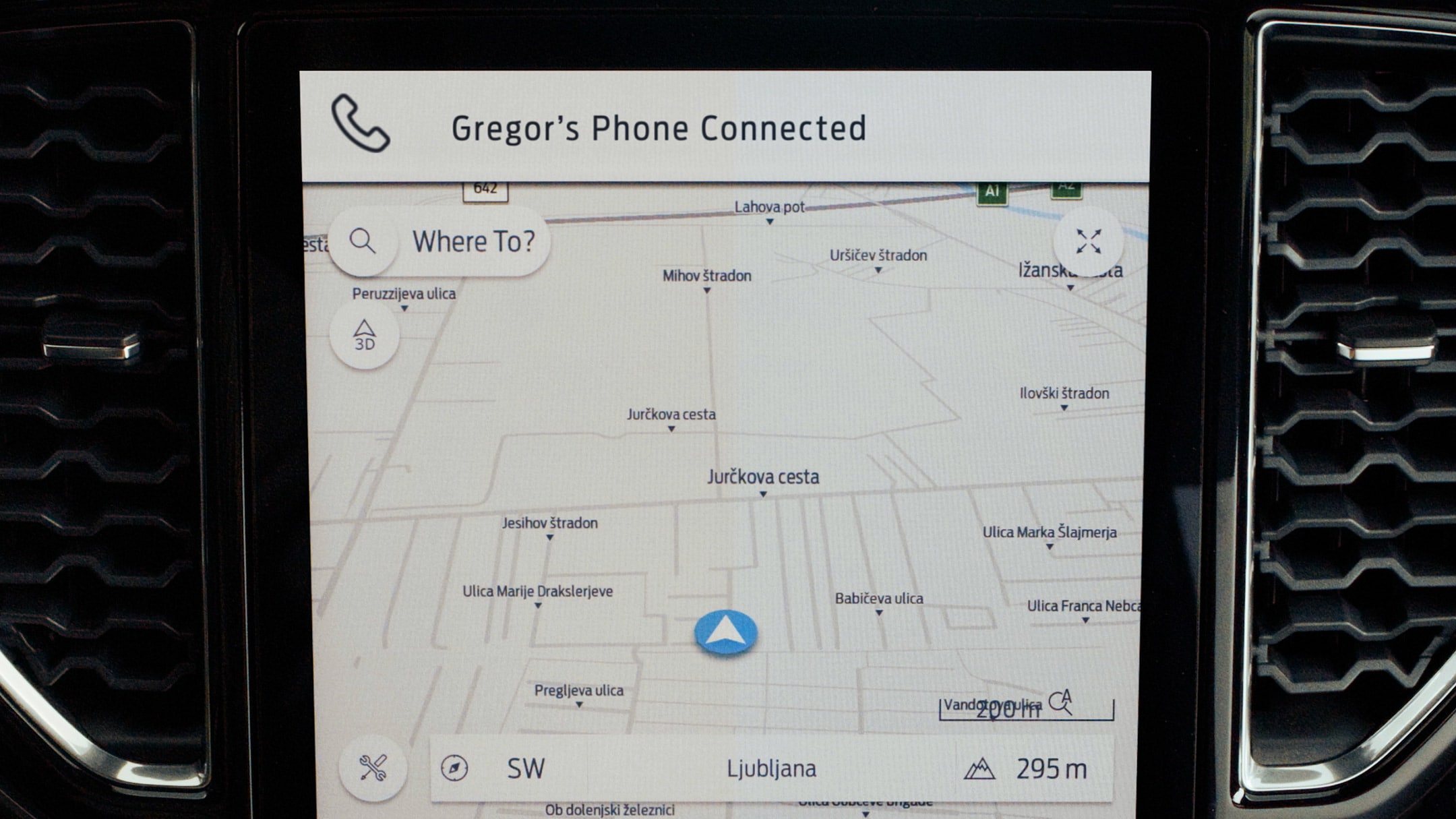 All-New Ford Ranger connected navigation demonstrated on screen