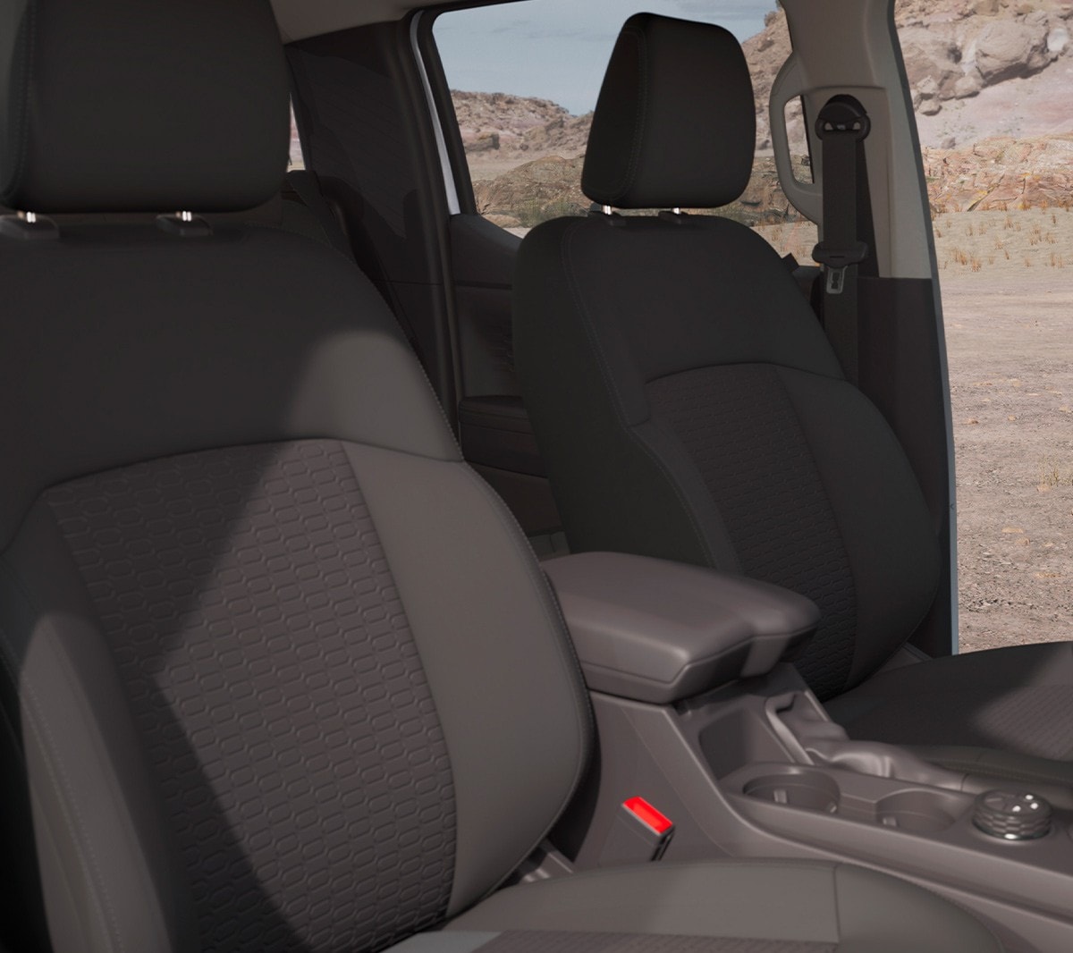 All-New Ford Ranger in Moondust Silver front seats