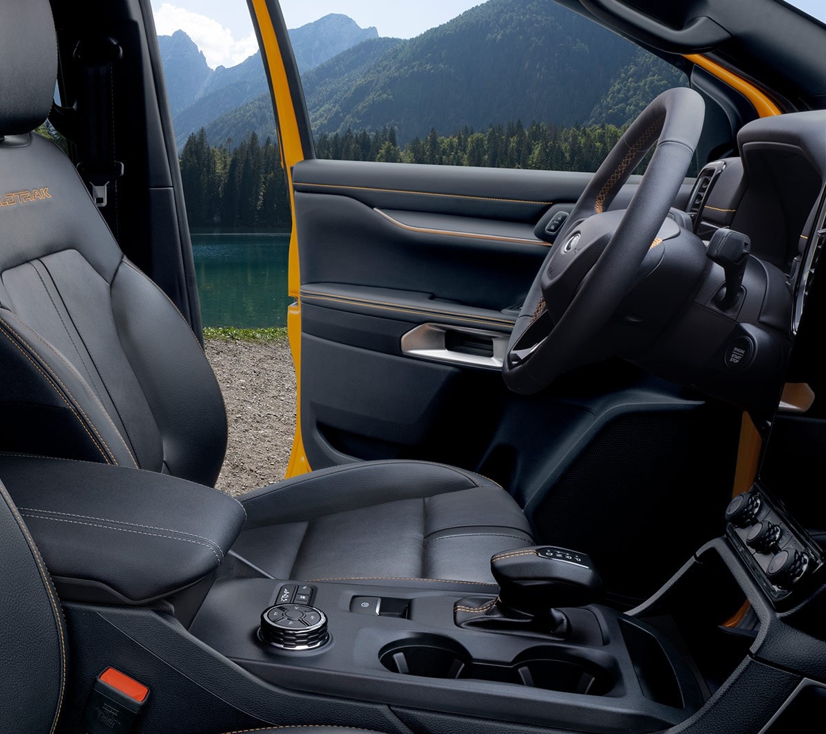 All-New Ranger Wildtrak interior front seats