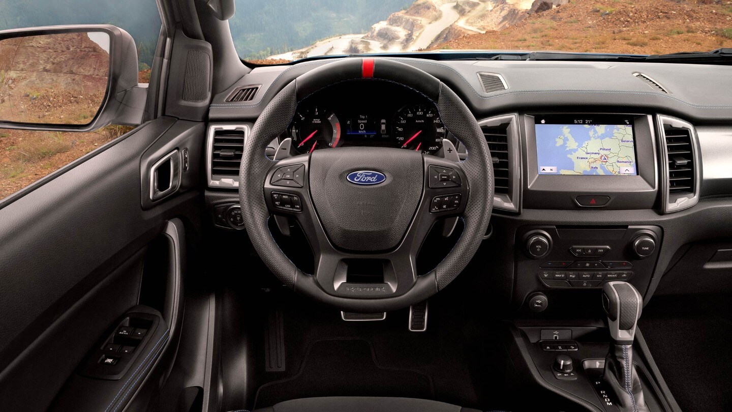 Ford Ranger Raptor – nowoczesna deska rozdzielcza