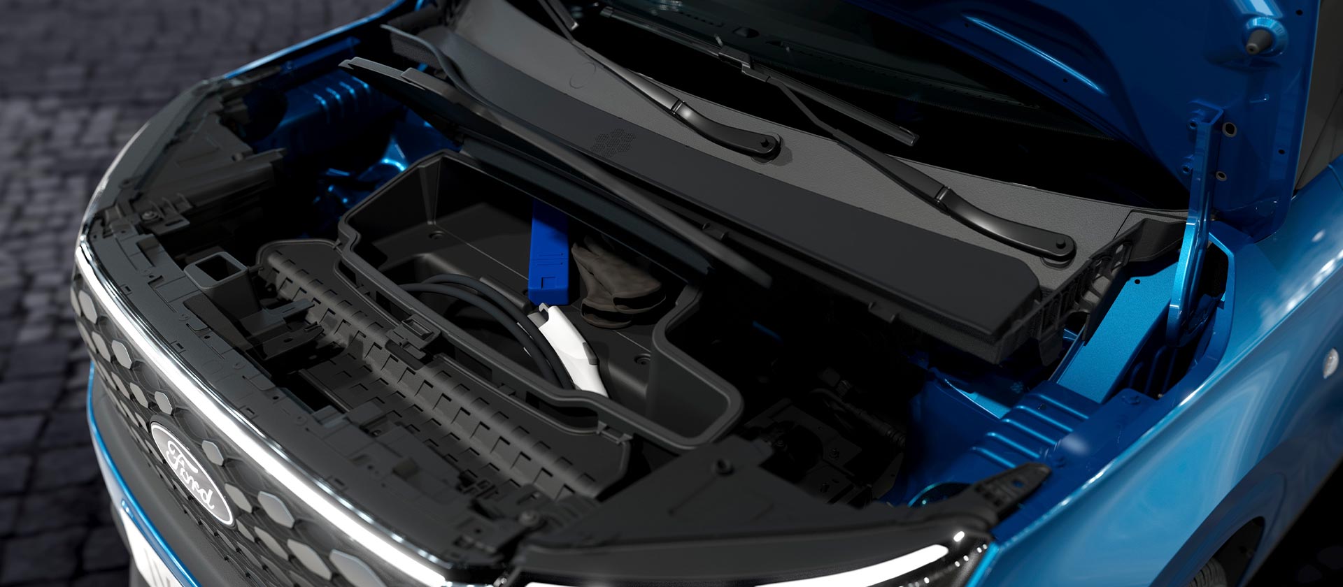 Ford E Transit Courier przedni bagażnik