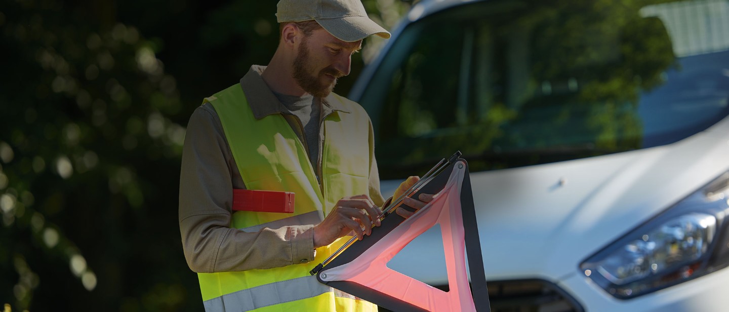 Man in safety vest